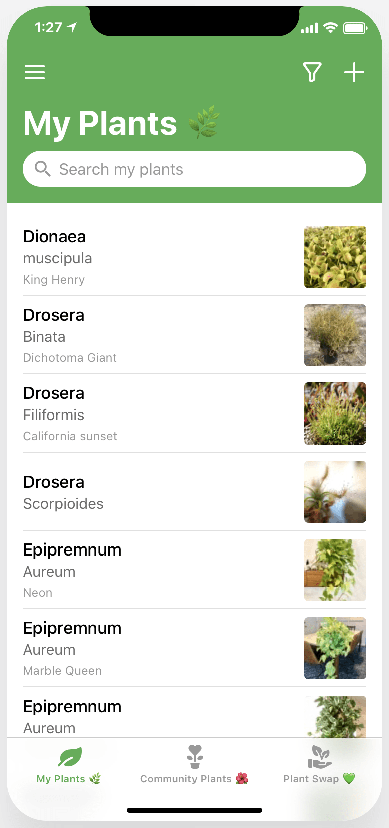 PlantBuddy homepage